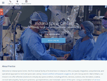Tablet Screenshot of indianaspinecenter.com
